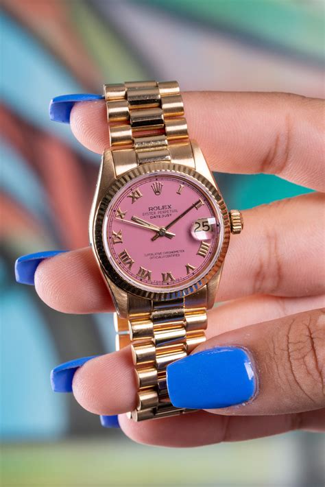 pink dial rolex watch|rolex lady datejust pink dial.